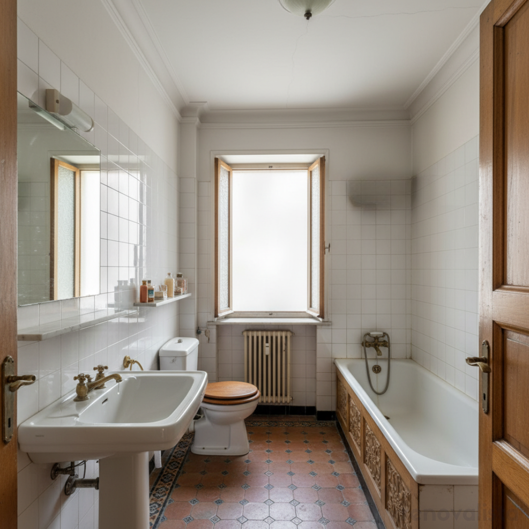 Reforma baño en el Barrio de Salamanca (antes) - Renovalista